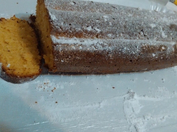 torta semplice a forma di plumcake al rum